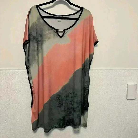 Women's Venus Top XL Coral Gray Tunic - Picture 9 of 12